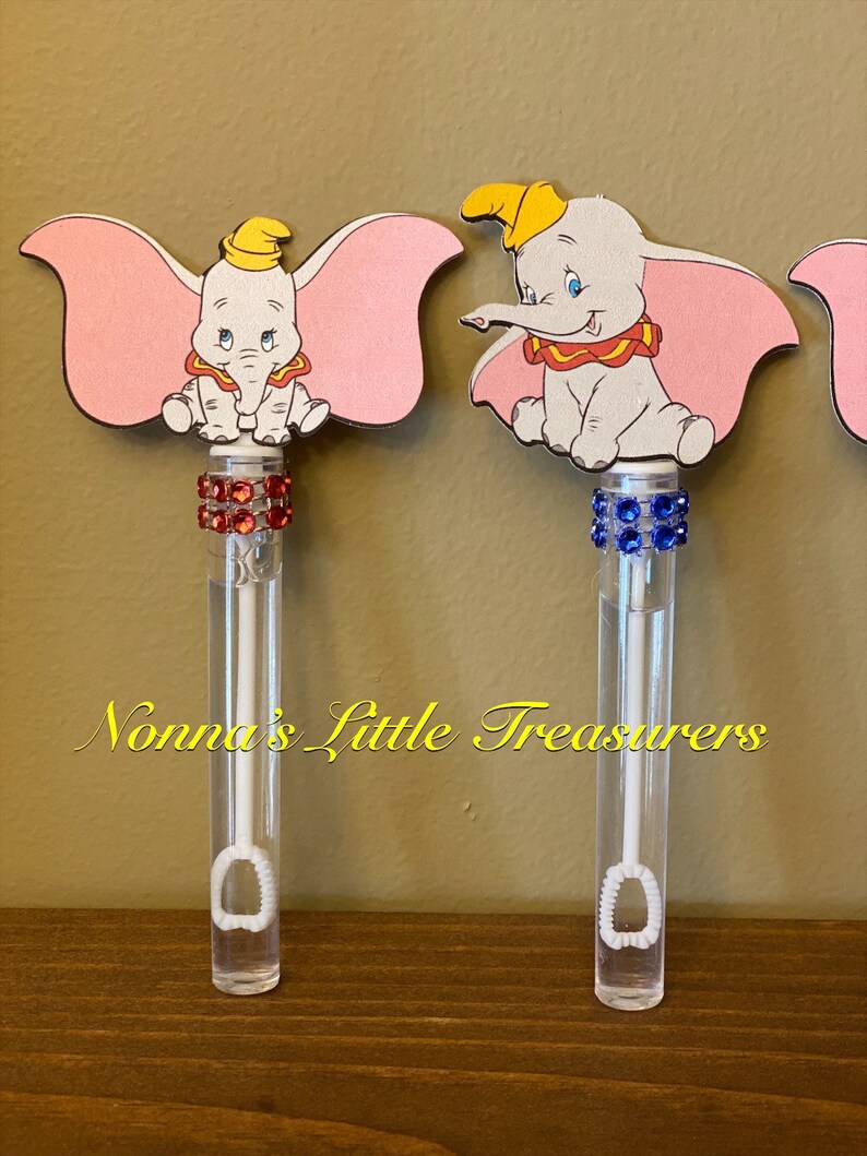12 Dumbo Bubble WandsDumbo The Flying Elephant Party Etsy