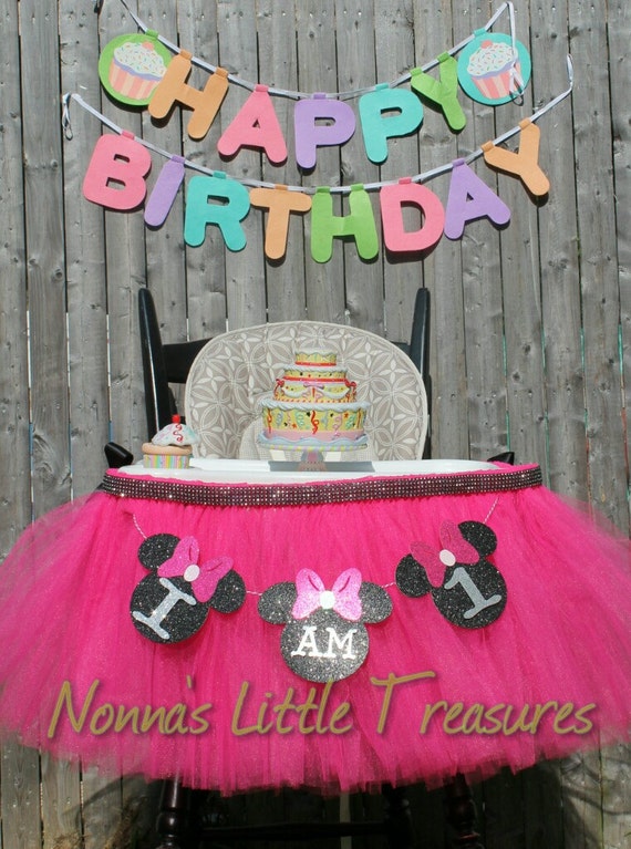 minnie mouse high chair tutu
