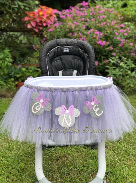 minnie mouse high chair tutu