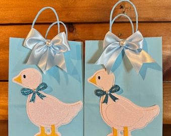 Silly Goose Favor Bags,One Silly GooseParty Bags,Silly Goose Goodie Bags,One Lucky Duck Party Favor Bags,First Birthday Favor Bags,FavorBags