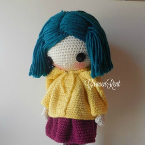 Coraline Amigurumi Doll Crochet Pattern PDF image 4