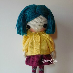 Coraline Amigurumi Doll Crochet Pattern PDF image 7