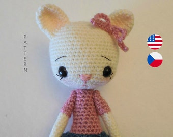 Katia 10 1/2 inches- Amigurumi Doll Crochet Pattern PDF