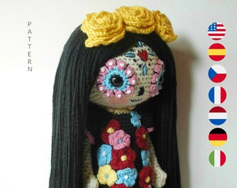 Sugar Skull - Amigurumi Doll Crochet Pattern