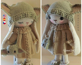 Pattern-(CLOTHES ONLY) for Adele, Penelope Bunny, Cameron, Cici and Robert. Amigurumi Pattern.