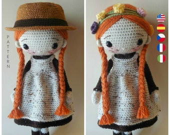 Anne- Amigurumi Doll Crochet Pattern PDF