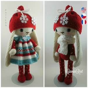 Eve, Eve’s outfit & Sofia’s outfit.  - Amigurumi Doll Crochet Pattern PDF