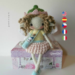 Michaela the Fairy- Amigurumi Doll Crochet Pattern PDF.