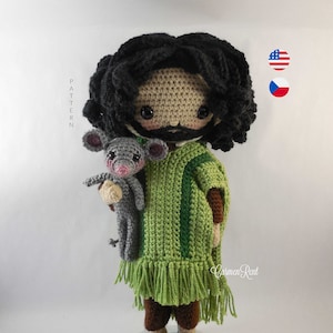 Amigurumi Doll Crochet Pattern PDF. Removable Clothes. image 1