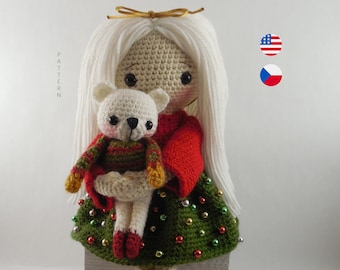 Kerry- Crochet Doll Pattern. Removable Clothes