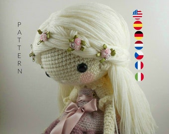 Victoria - Amigurumi Doll Crochet Pattern PDF