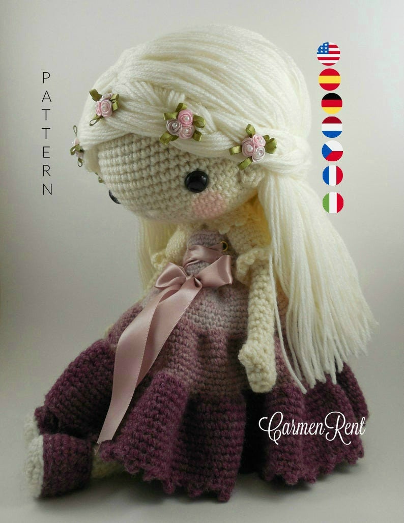 Victoria Amigurumi Doll Crochet Pattern PDF image 1