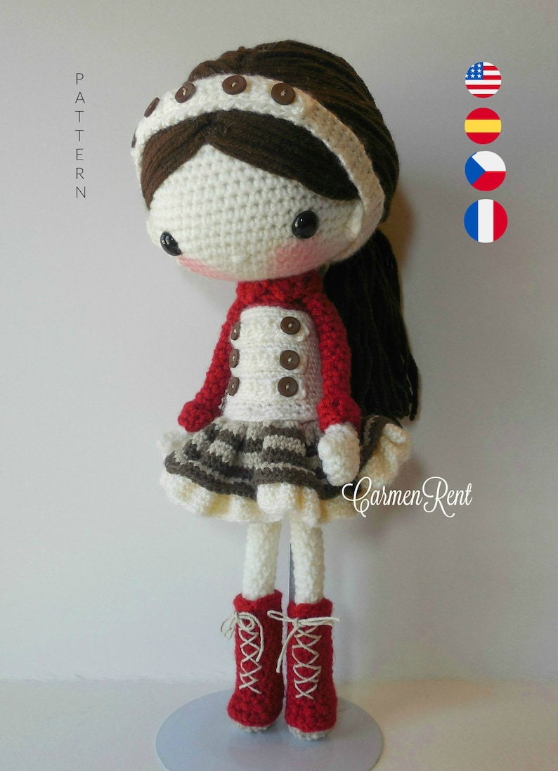 Olivia Amigurumi Doll Crochet Pattern PDF image 1