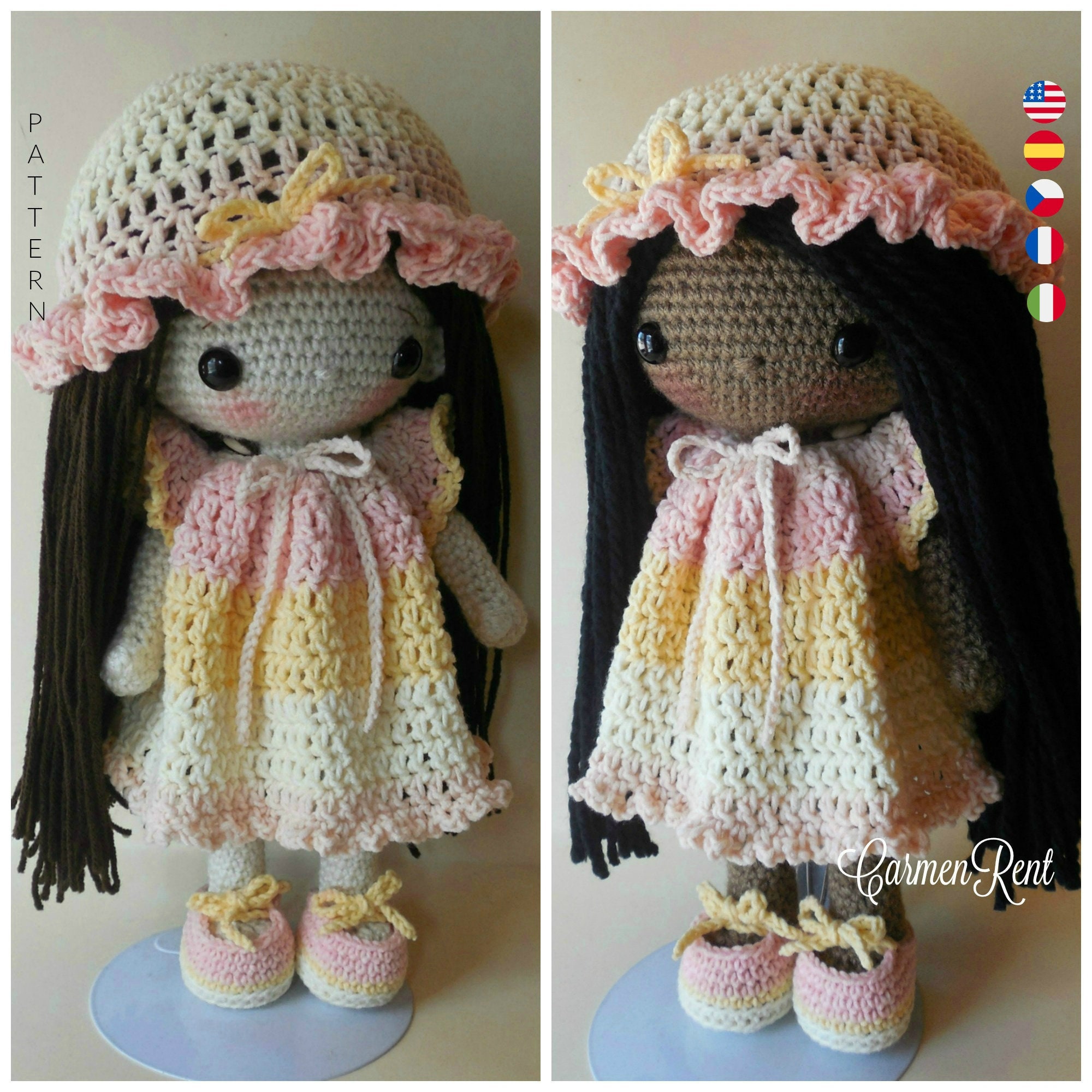Amigurumi Crochet Doll Adele, Crochet Pattern, Crochet Doll