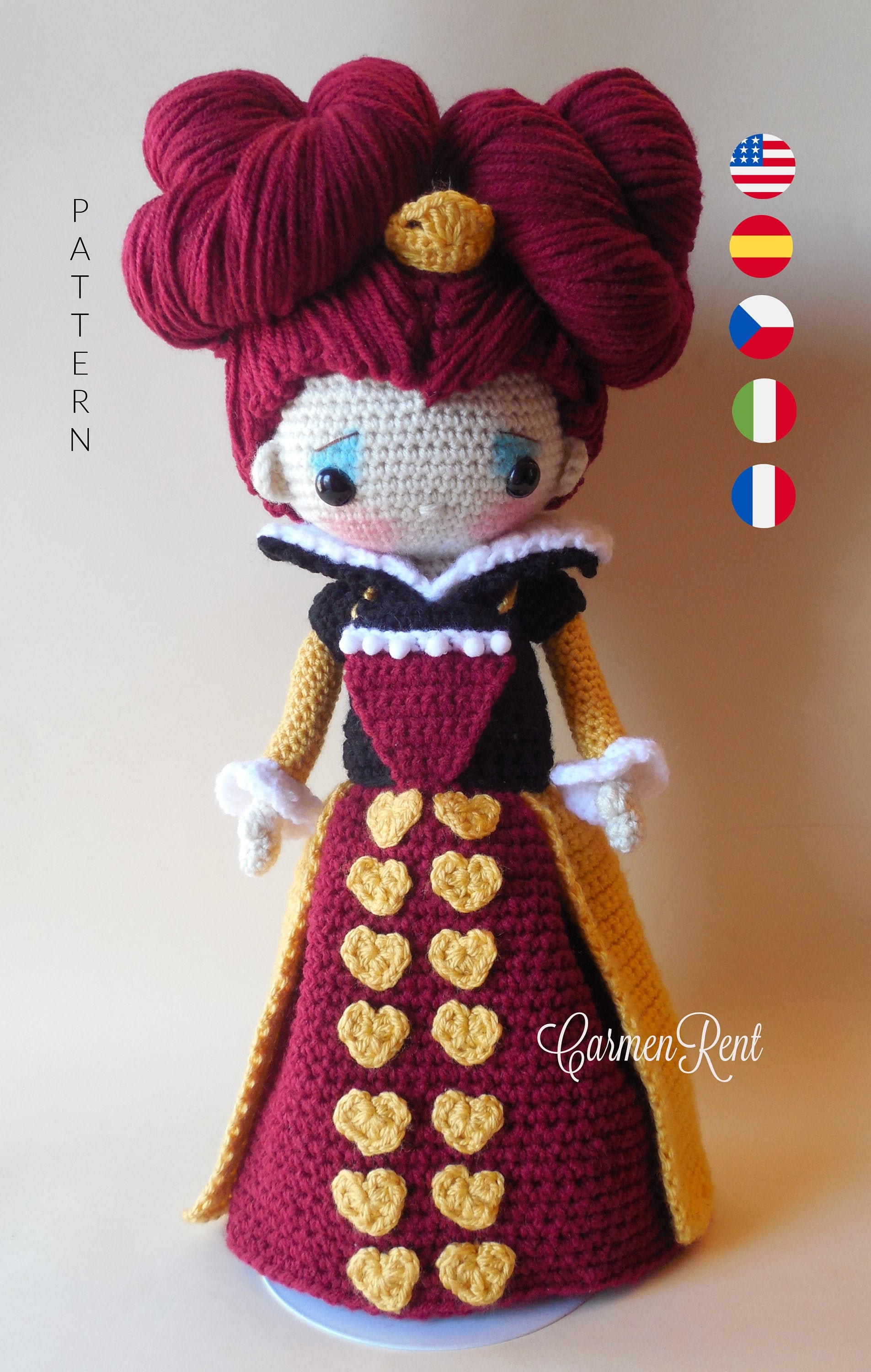 The Queen Amigurumi Doll Crochet Pattern PDF. Etsy