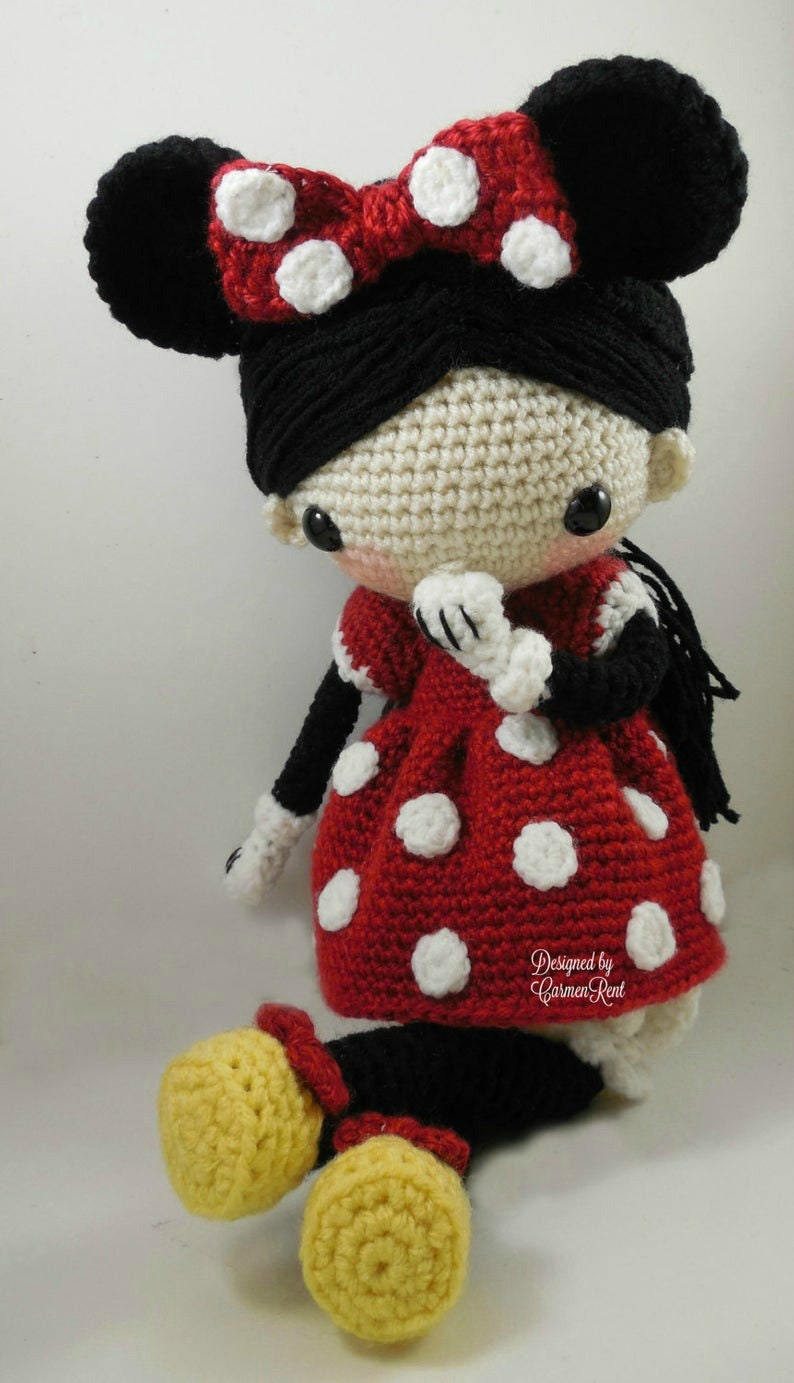 Minnie Amigurumi Doll Crochet Pattern PDF Etsy