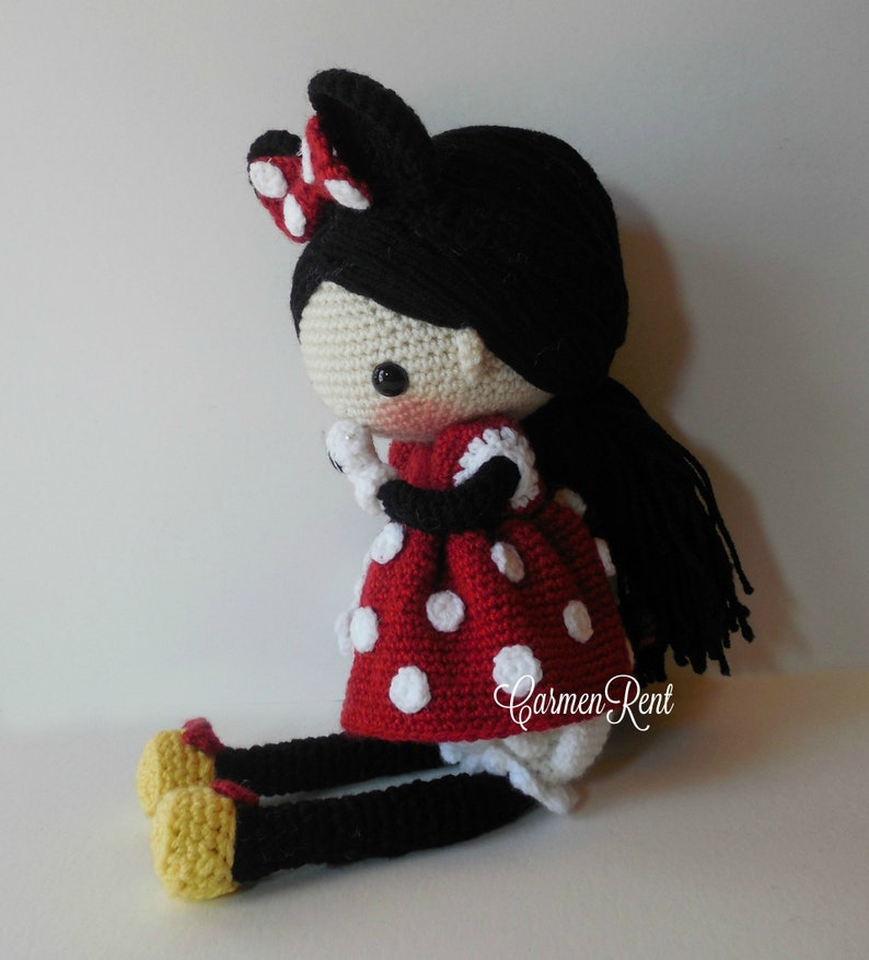 Minnie Amigurumi Doll Crochet Pattern PDF Etsy