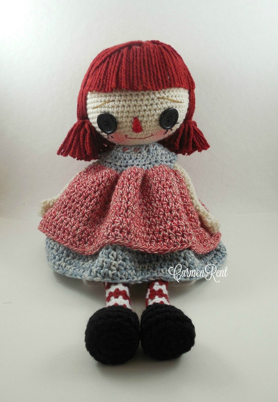 crochet raggedy ann and andy dolls