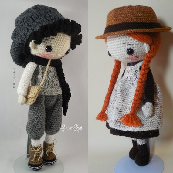 赤毛のアン＆ギルバード人形　布絵アート付き　手芸　手作り 赤毛のアン＆ギルバード人形 布絵アート付き 手芸 手作り アンと