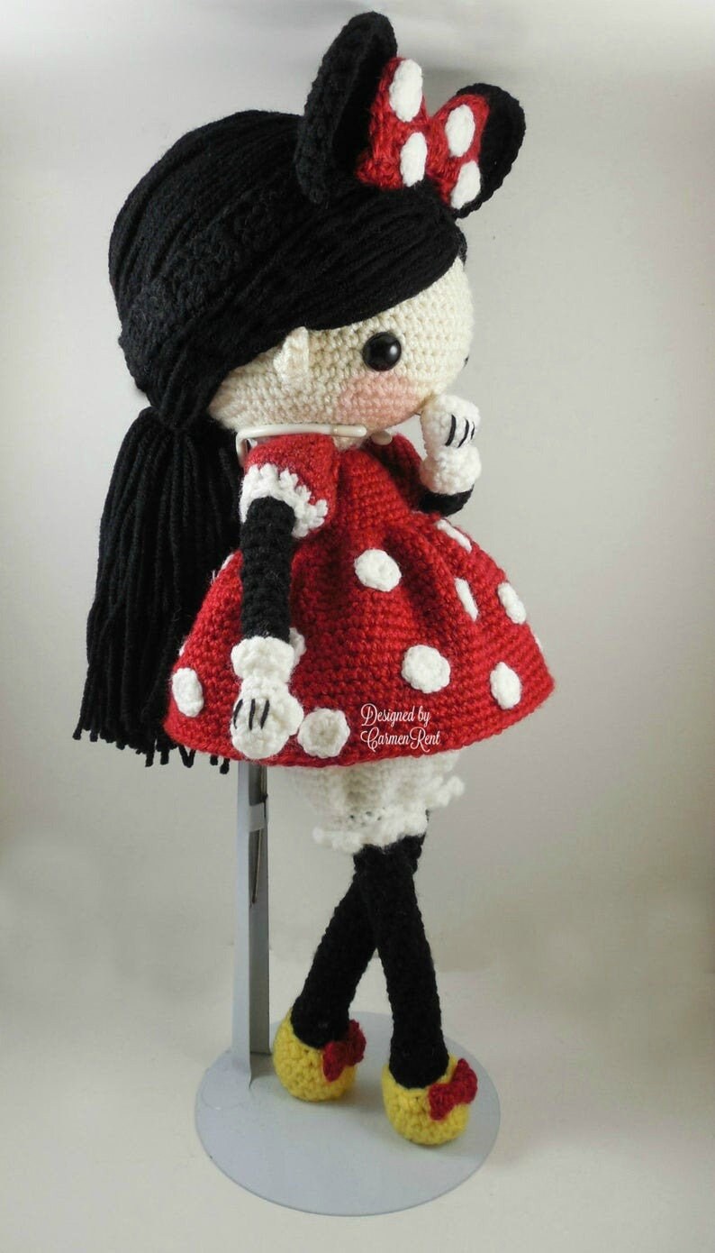 Minnie Amigurumi Doll Crochet Pattern PDF Etsy