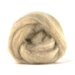 Wełna z mieszanki zwierzęcej do filcowania igłowego | Wełna do filcowania | Corriedale Batt / Sliver do filcowania igłowego futra zwierzęcego - 1 oz. Beżowo-brązowy