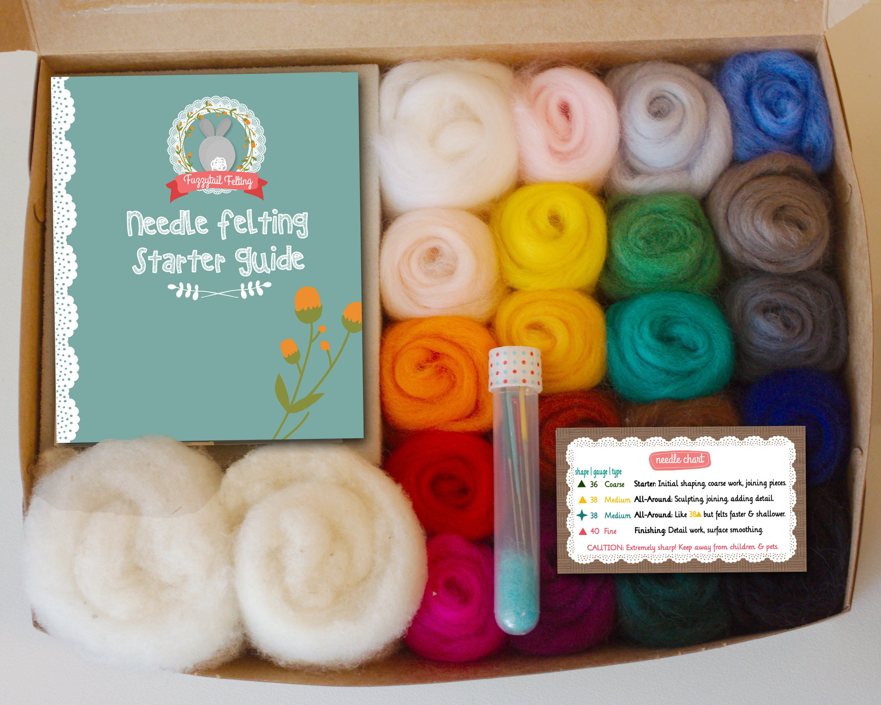 Complete Needle Felting Starter Kit Classic Tones Felting Etsy