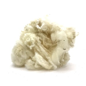 Wool Locks - Natural White - 1 oz. | Felting Wool | Curls - Curly Wool , Doll Hair, Beards, Curly Fur