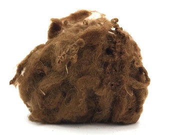 Wool Locks - Chocolate Brown - 1 oz. | Needle Felting Wool | Curls - Curly Wool , Doll Hair, Beards, Curly Fur