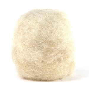 Wełna z mieszanki zwierzęcej do filcowania igłowego „Light Fawn” | Wełna do filcowania | Corriedale Batt/Sliver do filcowania igłowego futra zwierząt - 1 oz. Beżowy