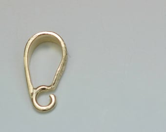 14K solid gold large size bail