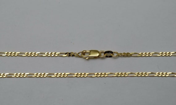 アクセサリー 10K Figaro Necklace 56cm 2mm Amazon.com: Nuragold 10k Real Yellow Gold Figaro Link 2.5mm Chain