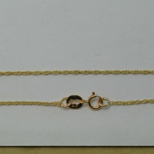 10K Gold 18 Zoll feine Seil Stil Kette