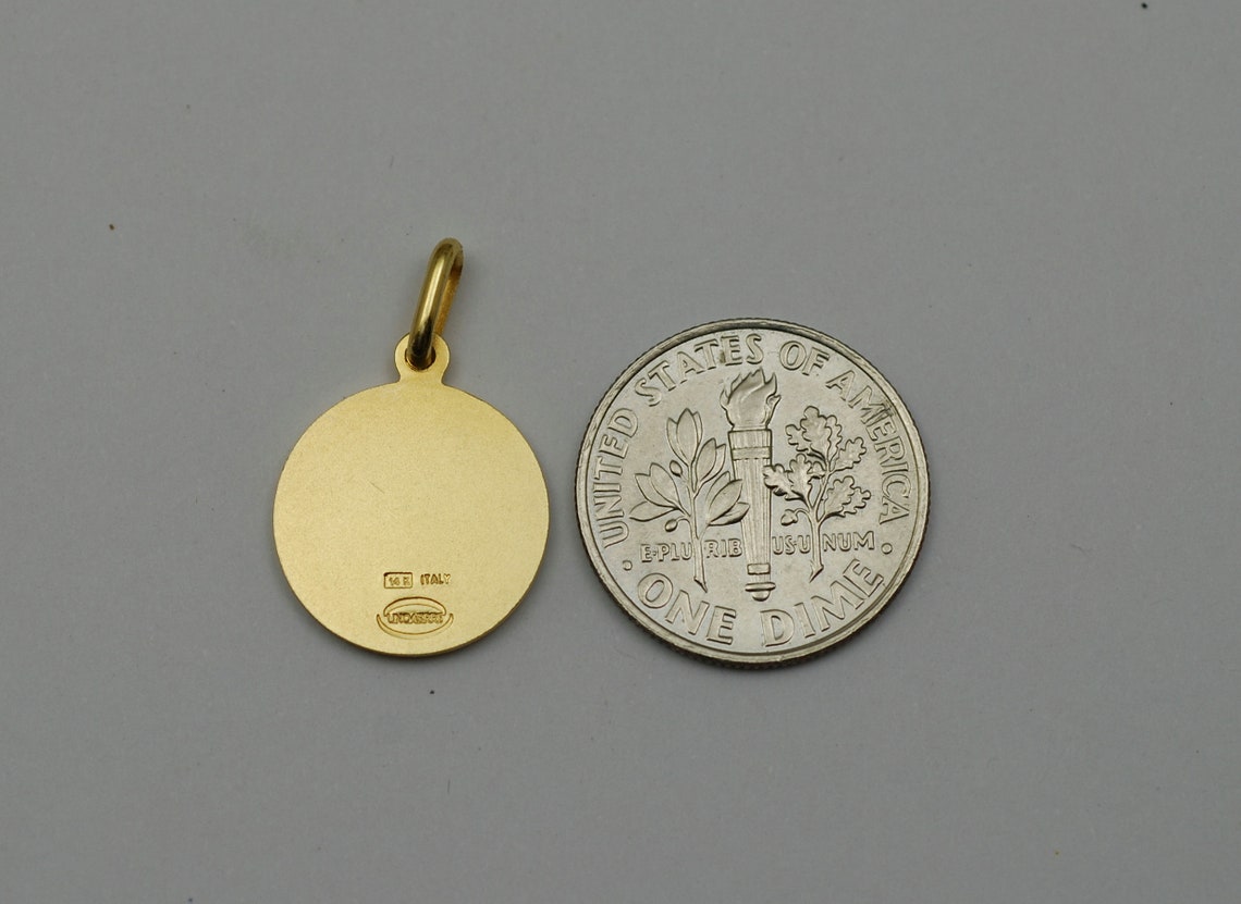 14K Solid Gold St Jude Medal / Pendant - Etsy