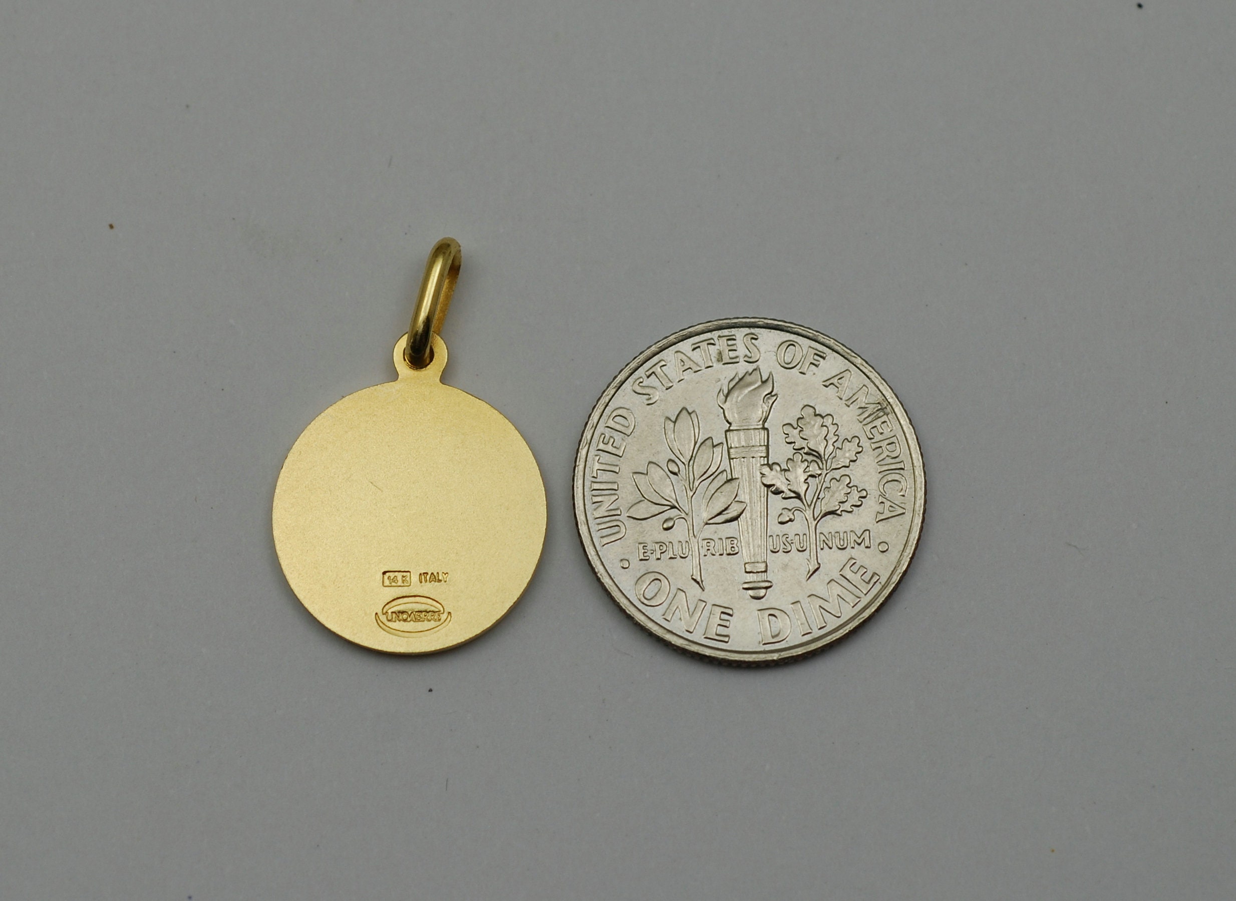 14K Solid Gold St Jude Medal / Pendant - Etsy