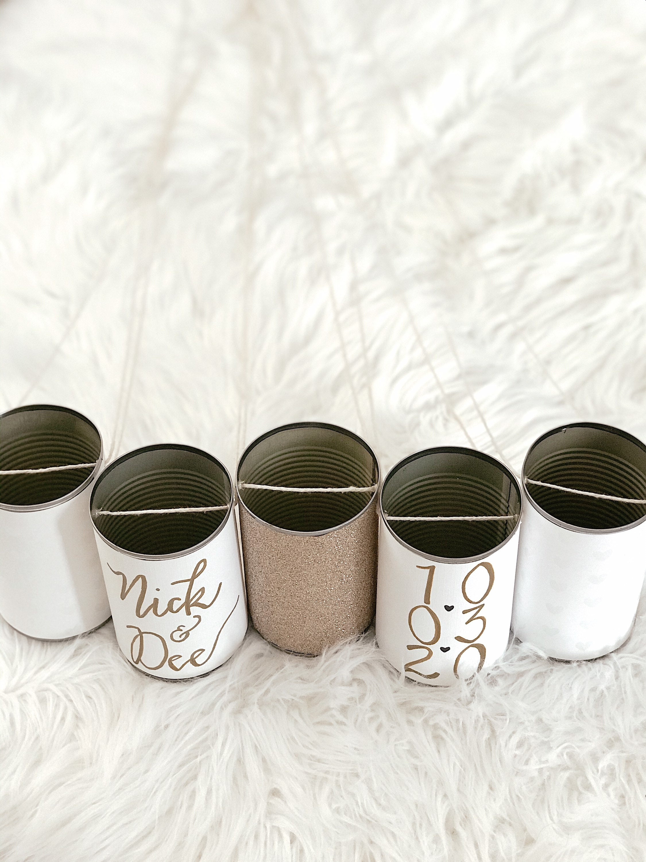 Personalized Wedding Car Tin Cans-Just Married/Make Some | Etsy