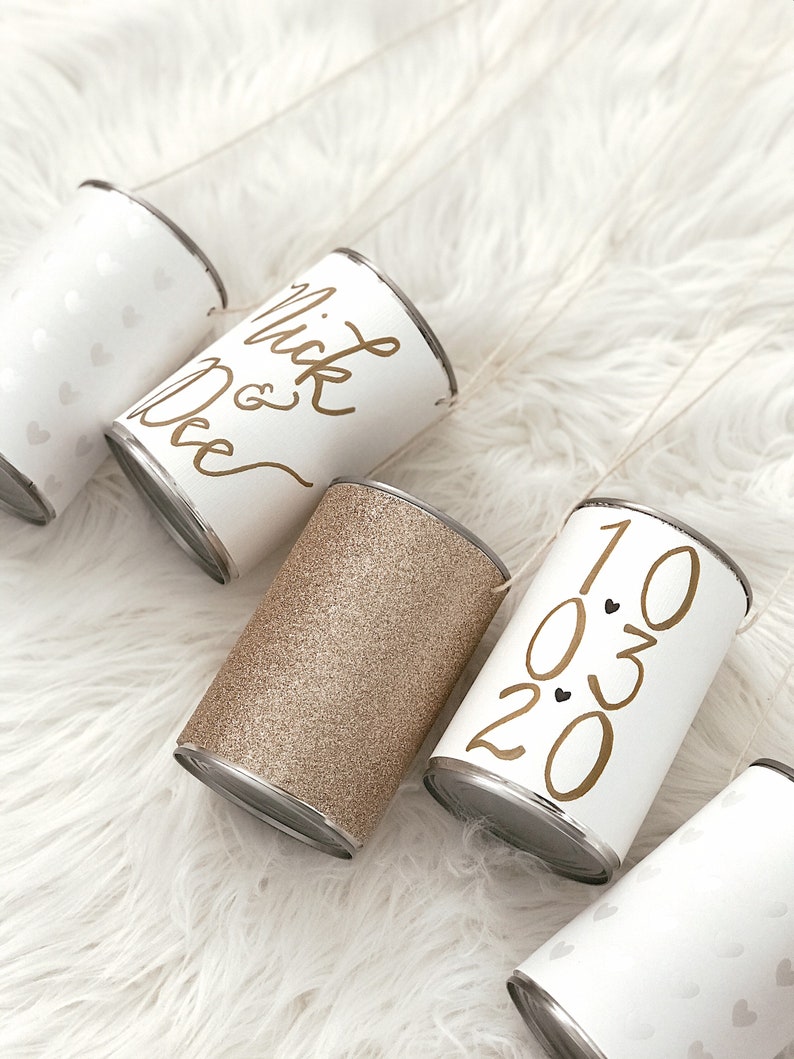 Personalized Wedding Car Tin Cansjust Married/make Some Noise/car Cans