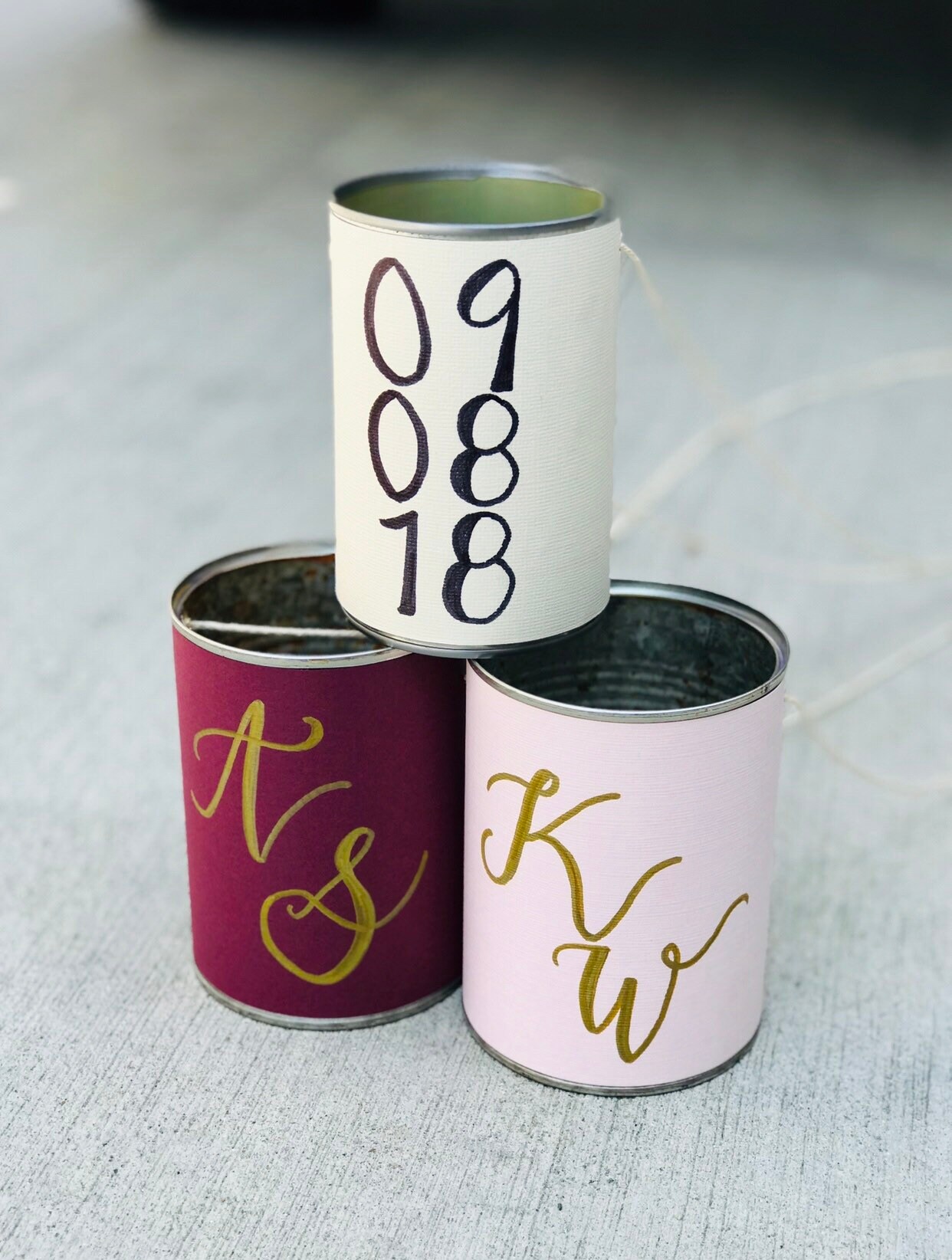 Personalized Wedding Car Tin CansJust Married/Make Some Etsy