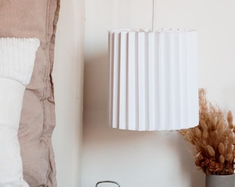 Pendant Light – Handmade Pleated Paper Lamp