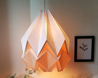 LAST ITEMS - Lampshade for Living room - origami pendant light handmade in paper