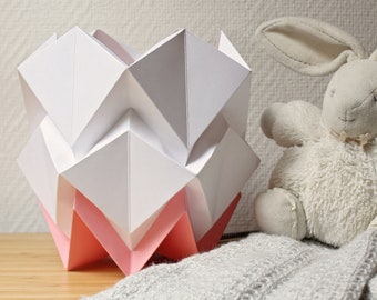 Origami Table lampe in paper