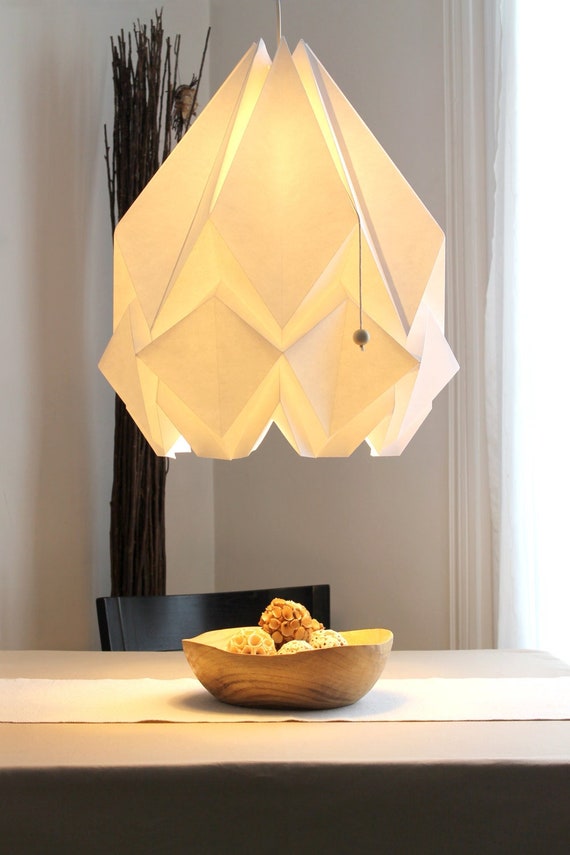 2 Abat-jour Papier Pliable Style Origami Japonais – Lanterne Carrée Blanche, Pour Lampe De Sol Ou Chevet, Décoration Moderne
