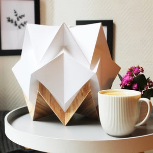 Origami Table Lamp in paper