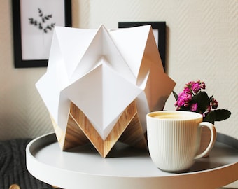 Origami Table Lamp in paper