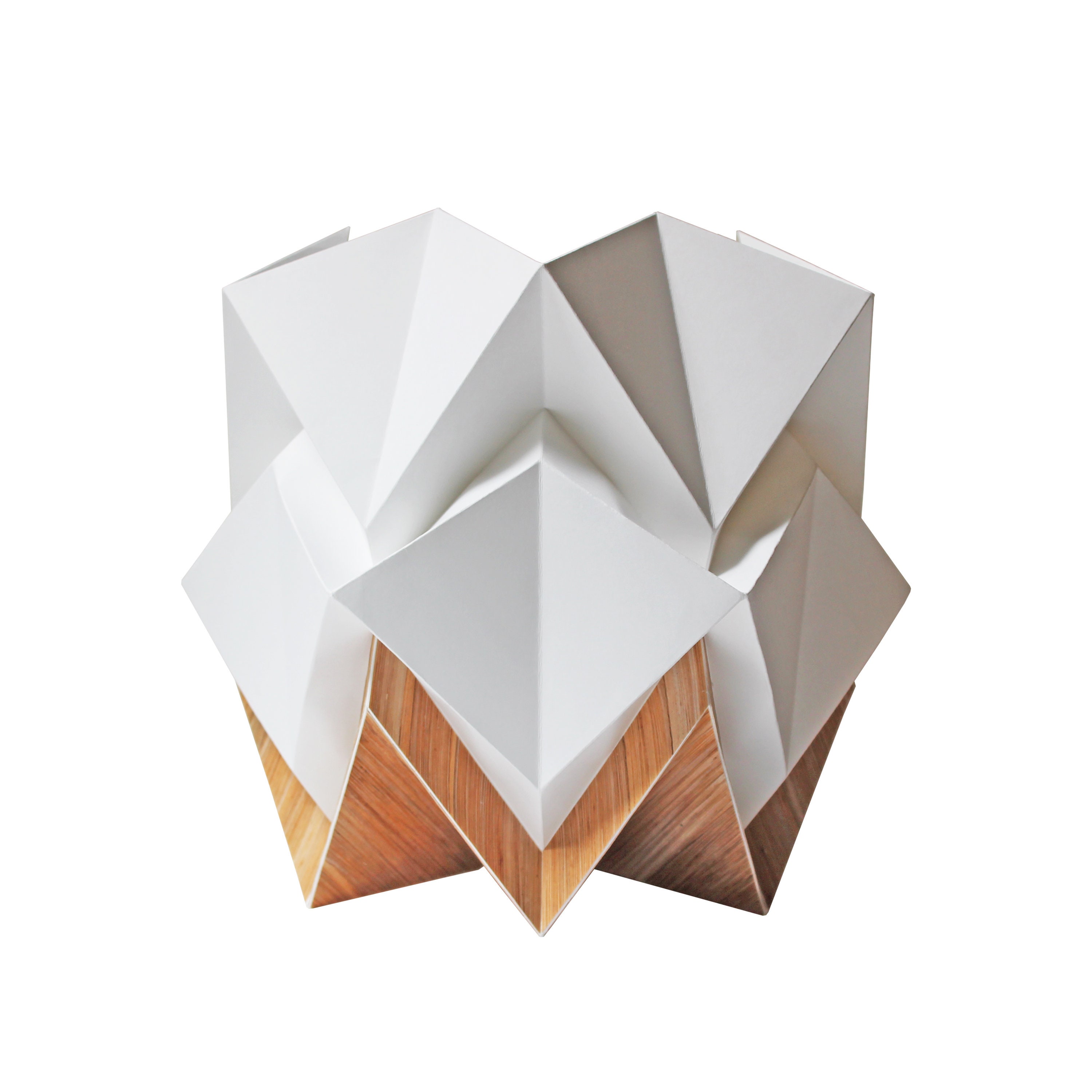 Lampe de Table Original | Tailles S et M Éclairage Origami Contemporain Fait Main Design Scandinave 