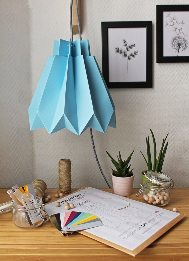 DIY LAMP SHADE Origami Lampenkap Lampenkap Kids Room Etsy