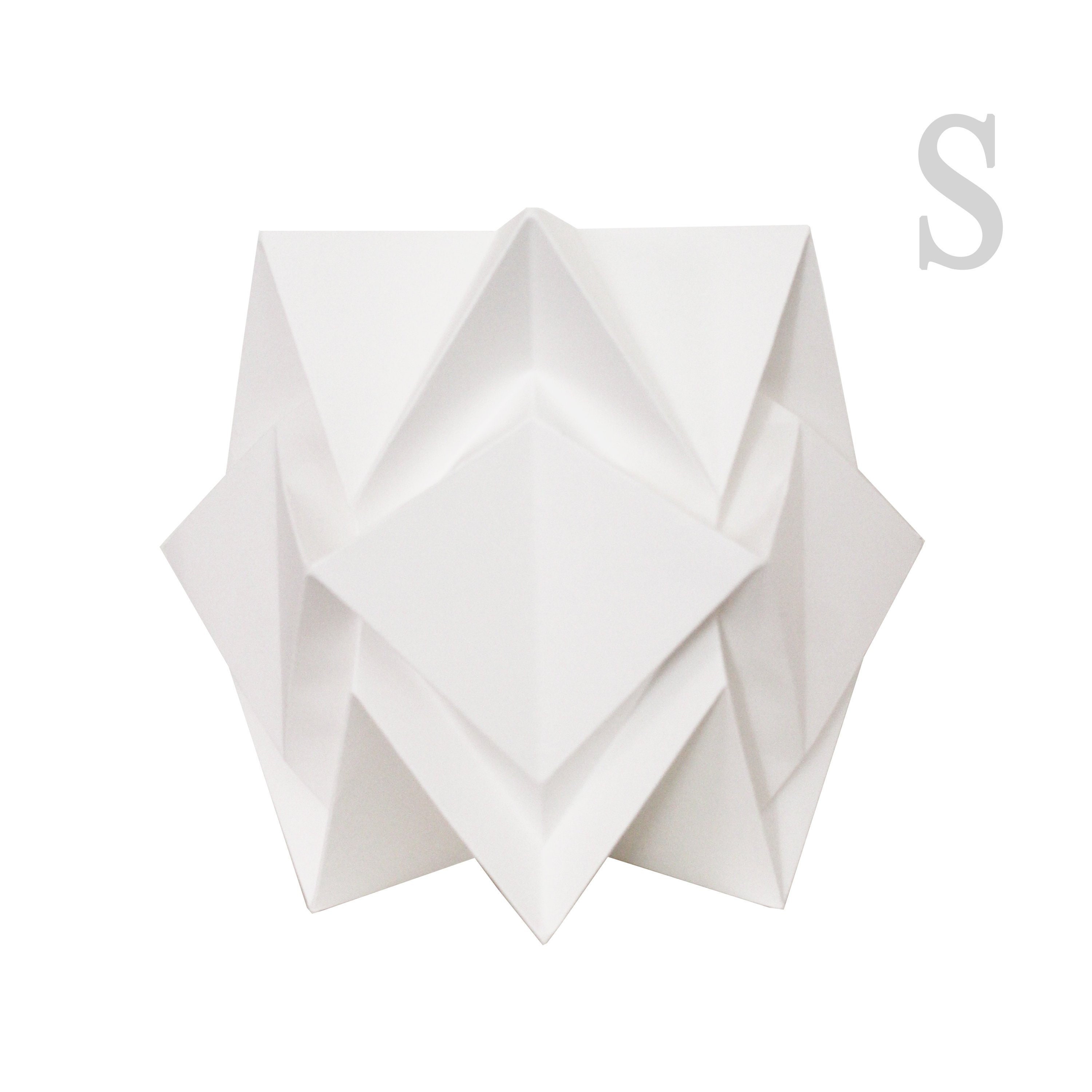Lampe de Table Origami Design en Papier | Éclairage Contemporain Fait Main Scandinave Idéal Pour Che