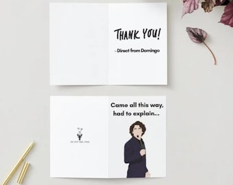 Domingo SNL trending song, Domingo Expresso, Expresso parade, Thank you Card | Funny Card | Printable Digital Download Card| Domingo | SNL