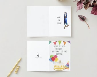 Tim Robinson Zip Line Priorities Birthday Card | Funny Card | Printable Digital Download Card| I Think You Should Leave