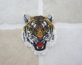 Embroidered Tiger Patch Iron/Sew On