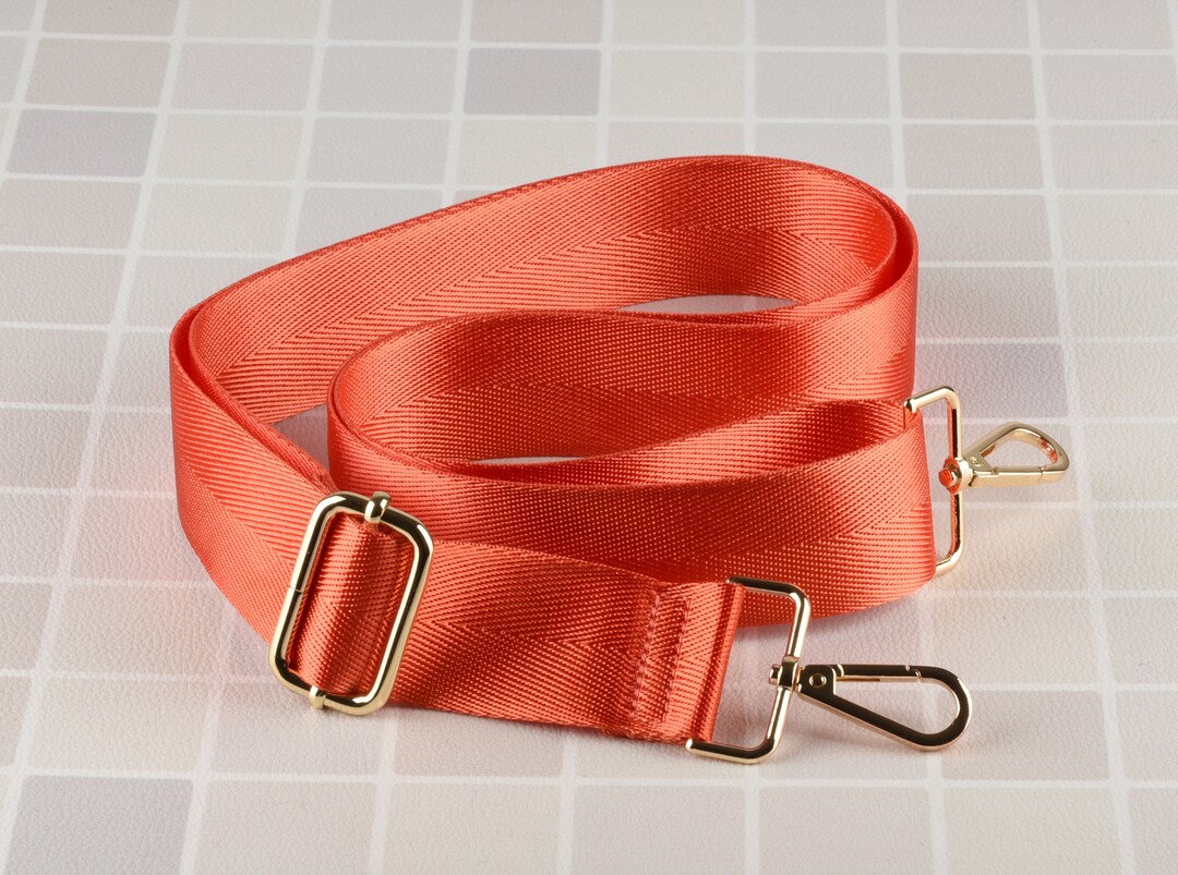 Orange Nylon Strap for Bag 1.5 Inch Wide Cross Body Strap Etsy